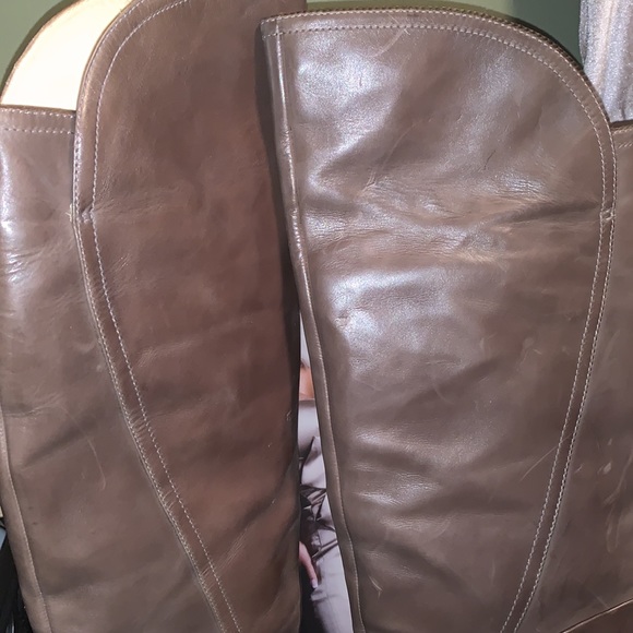 Beautiful Designer Thigh High Genuine Leather Boots/Sole Brown, Size 10/41. - Picture 9 of 15